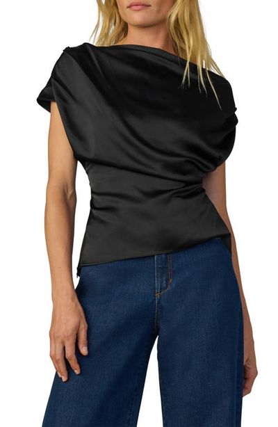 Joe's Jeans Joe's Jeans The Isla Drape One-Shoulder Satin Top