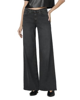 Joe's Jeans Joe's Jeans The Lou Lou Low Rise Wide Leg Jeans in Black Cat