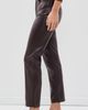 Joe's Jeans Joe's Jeans The Lyra Slim Ankle Vegan Leather Pants Cabernet - 4