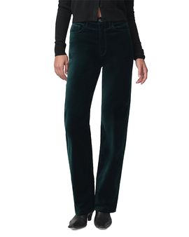 Joe's Jeans Joe's Jeans The Margot High Rise Straight Velveteen Jeans in Pine