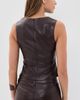 Joe's Jeans Joe's Jeans The Meg Vegan Leather Top Cabernet - 3