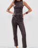 Joe's Jeans Joe's Jeans The Meg Vegan Leather Top Cabernet - 5