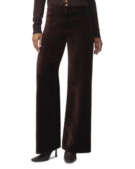 Joe's Jeans Joe's Jeans The Mia High Rise Wide Leg Velveteen Jeans in Coffee Bean