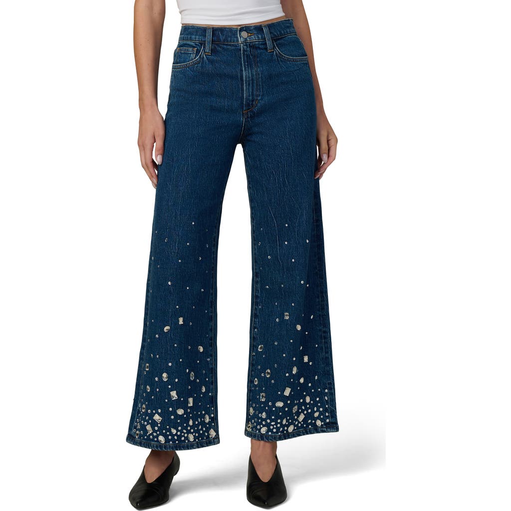 Joe's Jeans Joe's Jeans The Mia Stone Embellished Ankle Wide Leg Jeans