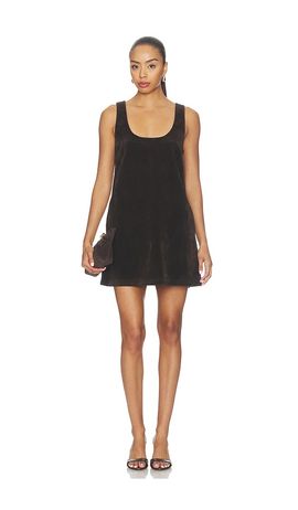 Joe's Jeans Joe's Jeans The Scoop Neck Faux Suede Mini Dress