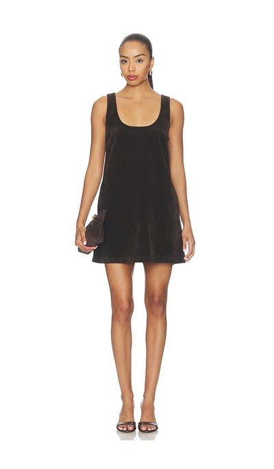 Joe's Jeans Joe's Jeans The Scoop Neck Faux Suede Mini Dress