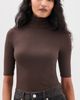 Joe's Jeans Joe's Jeans The Tony Half Sleeve Top Dark Chocolate - 2