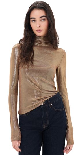 Joe's Jeans Joe's Jeans The Tony Long Sleeve Top Bronze Brown
