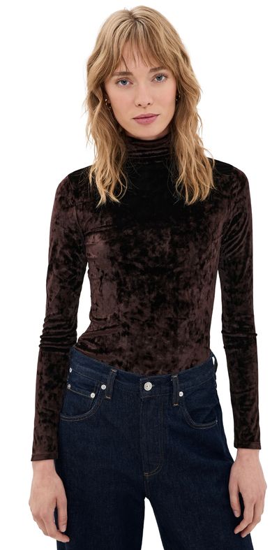 Joe's Jeans Joe's Jeans The Velvet Tony Long Sleeve Top Cacao