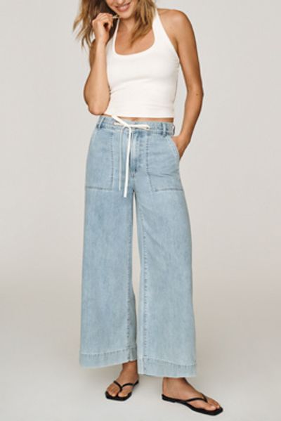 Joe's Jeans Madeline High-Rise Wide-Leg Drawstring Jeans