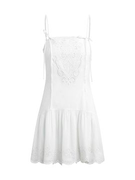 Joe's Jeans Women's Joe's Jeans x WeWoreWhat Destynee Eyelet Drop-Waist Minidress