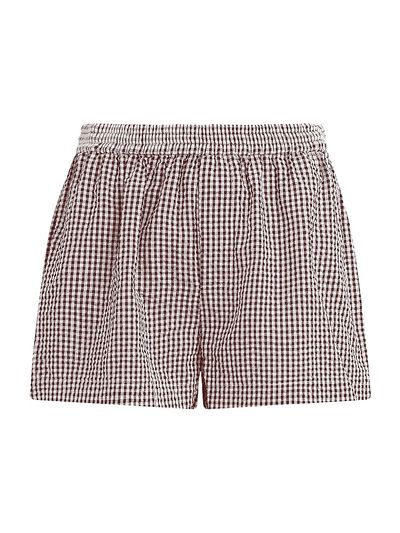 Joe's Jeans Women's The Boxer Gingham-Check Cotton-Blend Shorts