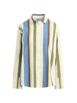 Joe's Jeans Women's The Boyfriend Striped Button-Up Shirt