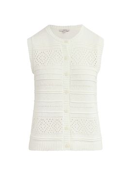 Joe's Jeans Women's The Faye Linen-Cotton Sweater Vest