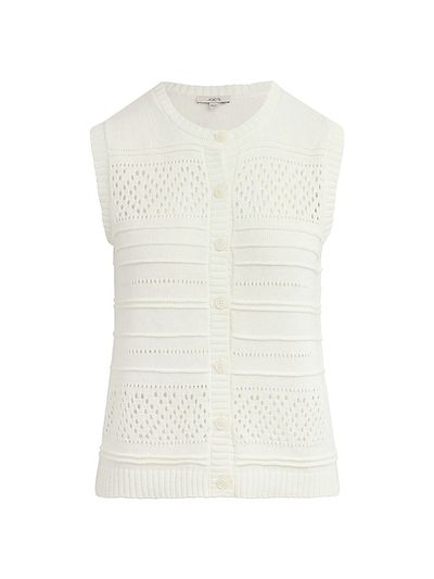 Joe's Jeans Women's The Faye Linen-Cotton Sweater Vest