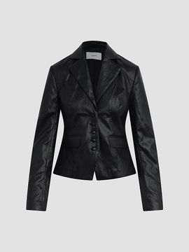 Joe's Jeans Women's The Fitted Faux Leather Blazer