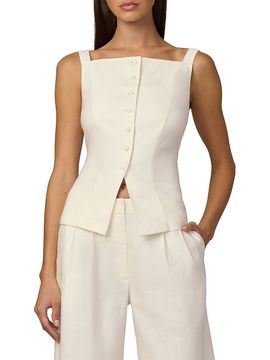 Joe's Jeans Women's The Frankie Linen-Blend Vest