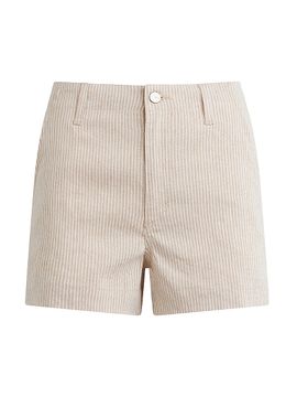 Joe's Jeans Women's The Karter Striped Linen-Blend Shorts