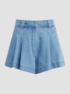 Joe's Jeans Women's The Lillie Pleated Denim Shorts