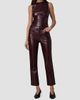 Joe's Jeans Women's The Lyra Faux Leather Slim Ankle Pants - 2