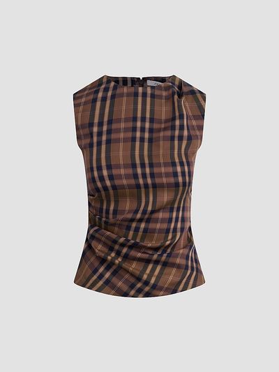 Joe's Jeans Women's The Meg Plaid Top
