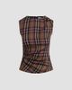 Joe's Jeans Women's The Meg Plaid Top - 8