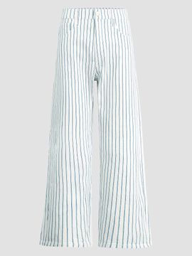 Joe's Jeans Women's The Mia Stripe Wide-Leg Ankle Jeans