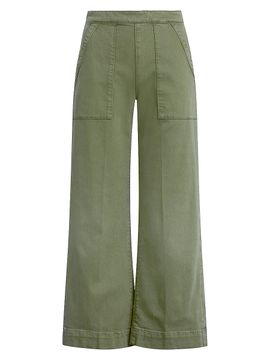 Joe's Jeans Women's The Side Zip Wide-Leg Ankle Pants
