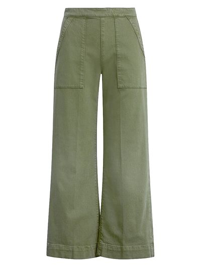Joe's Jeans Women's The Side Zip Wide-Leg Ankle Pants