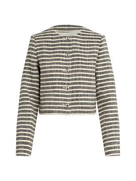 Joe's Jeans Women's The Talia Striped Crop Jacket