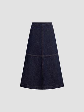 Joe's Jeans Women's The Tavi Denim Midi Skirt