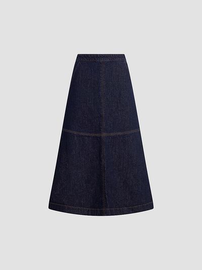 Joe's Jeans Women's The Tavi Denim Midi Skirt