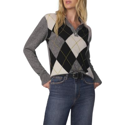 Joe's Joe's Argyle Cashmere Polo Sweater