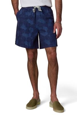 Joe's Joe's Cabana Leaf Print Drawstring Shorts