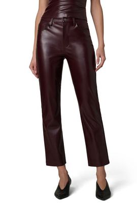 Joe's Joe's Lyra Slim Ankle Faux Leather Pants