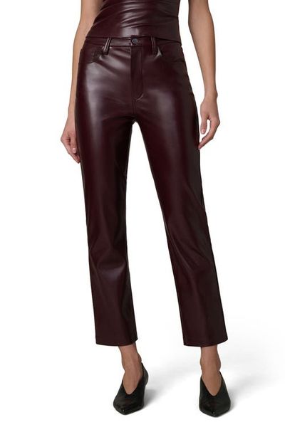 Joe's Joe's Lyra Slim Ankle Faux Leather Pants
