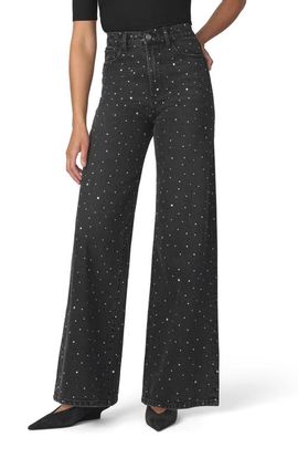 Joe's Joe's Mia Embellished High Waist Wide Leg Jeans