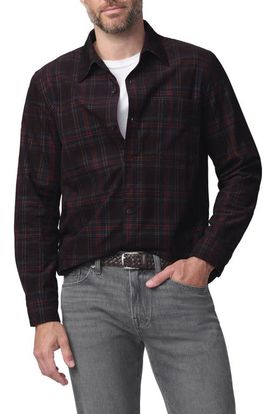 Joe's Joe's Plaid Corduroy Button-Up Shirt