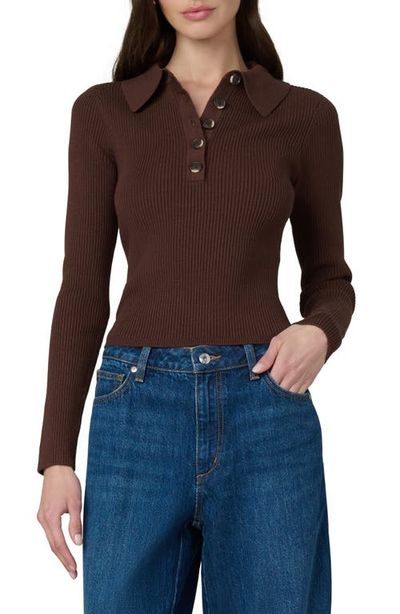 Joe's Joe's The Lisa Crop Rib Polo Sweater