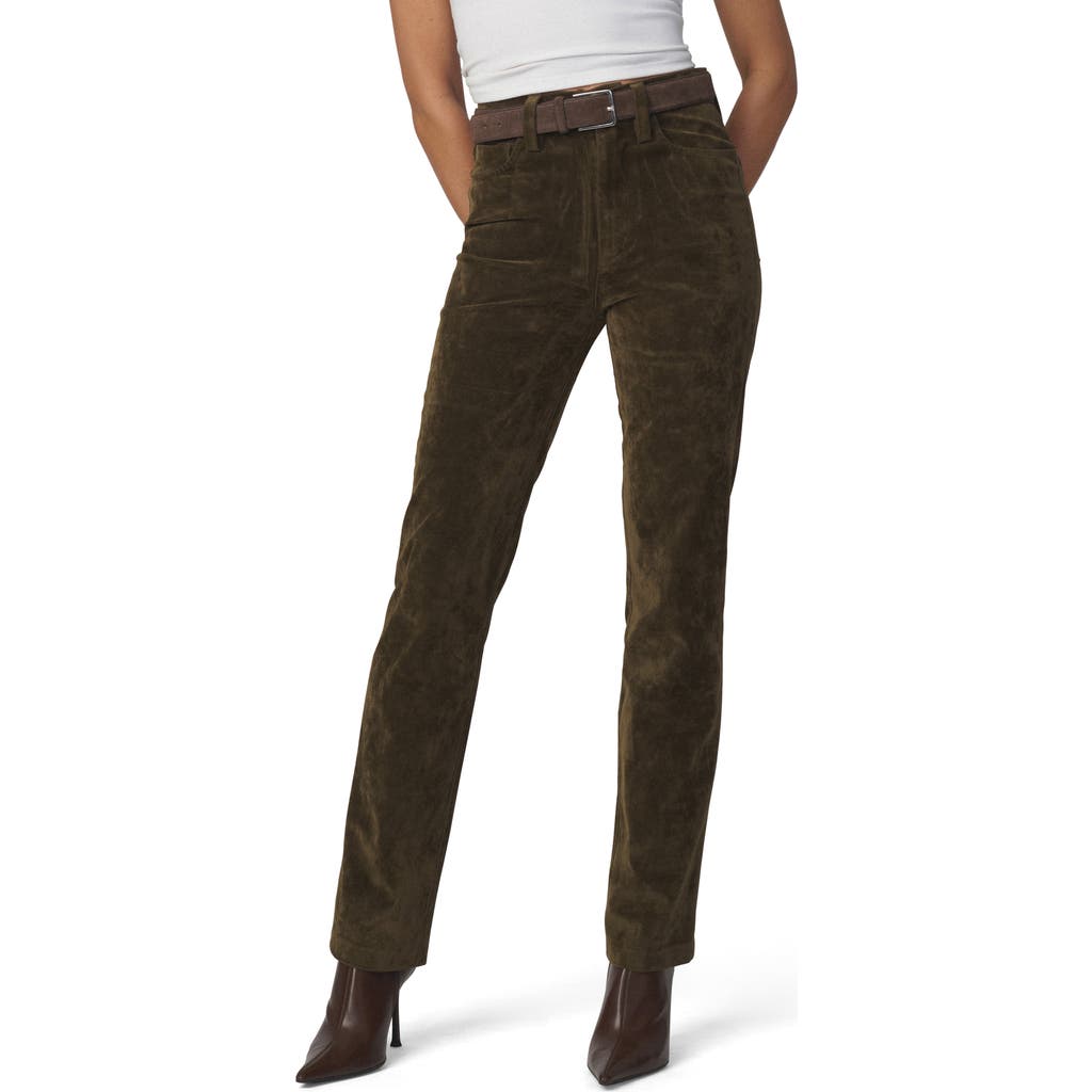 Joe's Joe's The Margot High Waist Slim Faux Suede Jeans