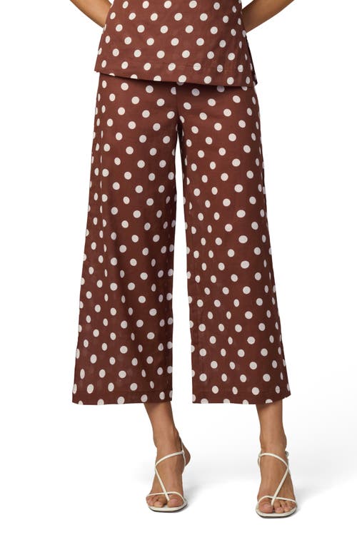 Joe's Joe's The Mariel Linen & Cotton Crop Wide Leg Pants