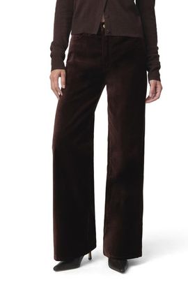 Joe's Joe's The Mia Petite High Waist Wide Leg Velveteen Jeans