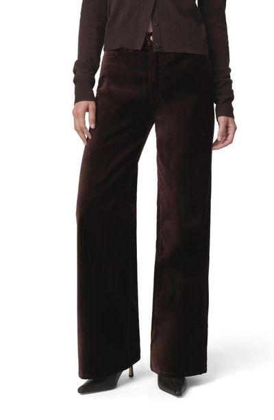 Joe's Joe's The Mia Petite High Waist Wide Leg Velveteen Jeans