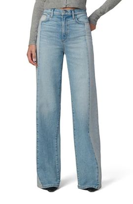 Joe's Joe's The Mia Pieced Two-Tone High Waist Wide Leg Jeans