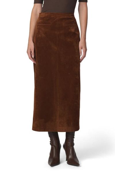 Joe's Joe's The Welt Pocket Faux Suede Midi Skirt