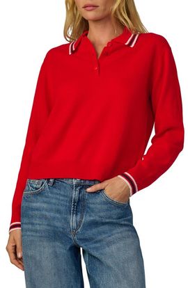 Joe's Joe's Tipped Cashmere Polo Sweater