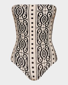 Johanna Ortiz Alta Strapless One-Piece Swimsuit