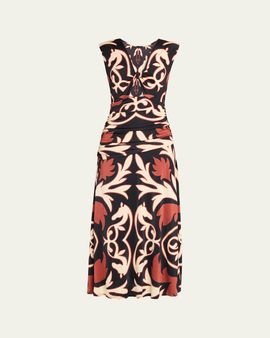 Johanna Ortiz Horizonte Mistico Jersey Midi Dress