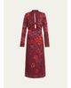 Johanna Ortiz In The Woods Printed Jacquard Ankle Dress - 1