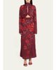 Johanna Ortiz In The Woods Printed Jacquard Ankle Dress - 2